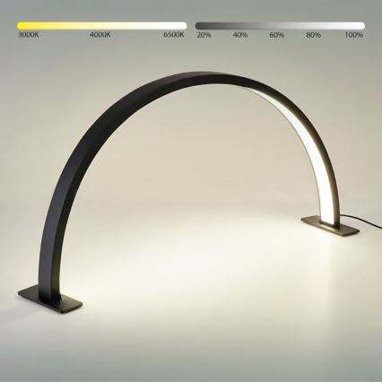 BRILAGI - LED dimbar bågformad bordslampa för modellbygge RADIO LED/30W/24/230V 3000/4000/6500K svart