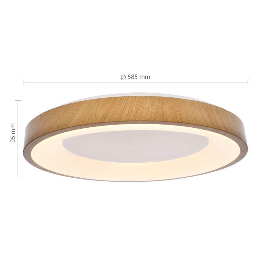 Brilagi - LED-dimmbar takarmatur DORIA LED/60W/230V 3000–6500 K Ø 60 cm + fjärrkontroll