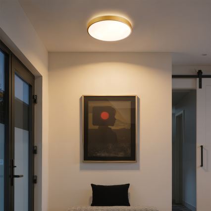 Brilagi - Dimbart LED-takarmatur GLASS POOL DOUBLE LED/48W/230V 3000-6000K 40 cm guld + fjärrkontroll