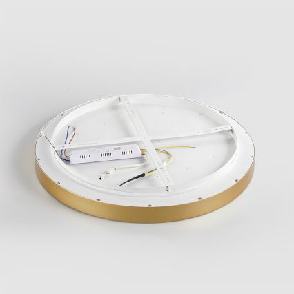 Brilagi - Dimbart LED-takarmatur GLASS POOL DOUBLE LED/48W/230V 3000-6000K 40 cm guld + fjärrkontroll