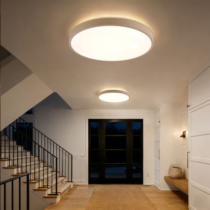 Brilagi - Dimbar LED-taklampa GLASS POOL DOUBLE LED/80W/230V 3000-6000K 60 cm beige + fjärrkontroll