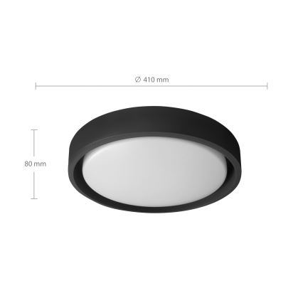 Brilagi - LED Dimbart takarmatur MATTEO LED/48W/230V 3000-6500K Ø 41 cm svart + fjärrkontroll