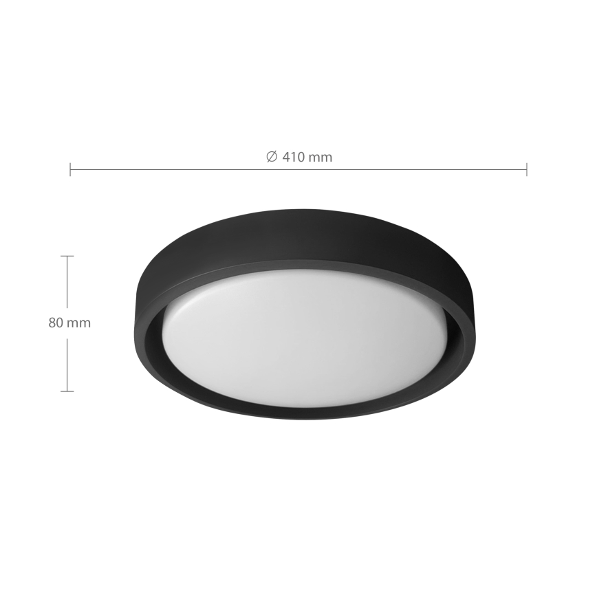 Brilagi - LED Dimbart takarmatur MATTEO LED/48W/230V 3000-6500K Ø 41 cm svart + fjärrkontroll