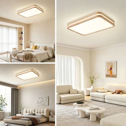 BRILAGI - Dimbart LED-takarmatur MOLINA SQUARE LED/54W/230V 3000-6000K ek 60x40 cm + fjärrkontroll