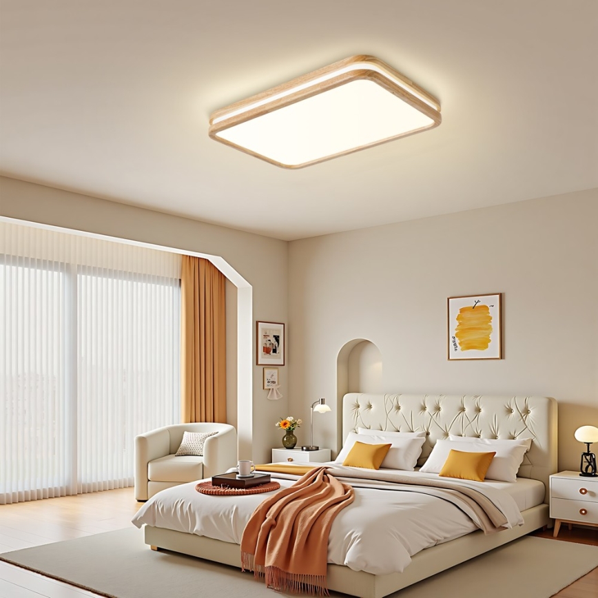 BRILAGI - Dimbart LED-takarmatur MOLINA SQUARE LED/54W/230V 3000-6000K ek 60x40 cm + fjärrkontroll