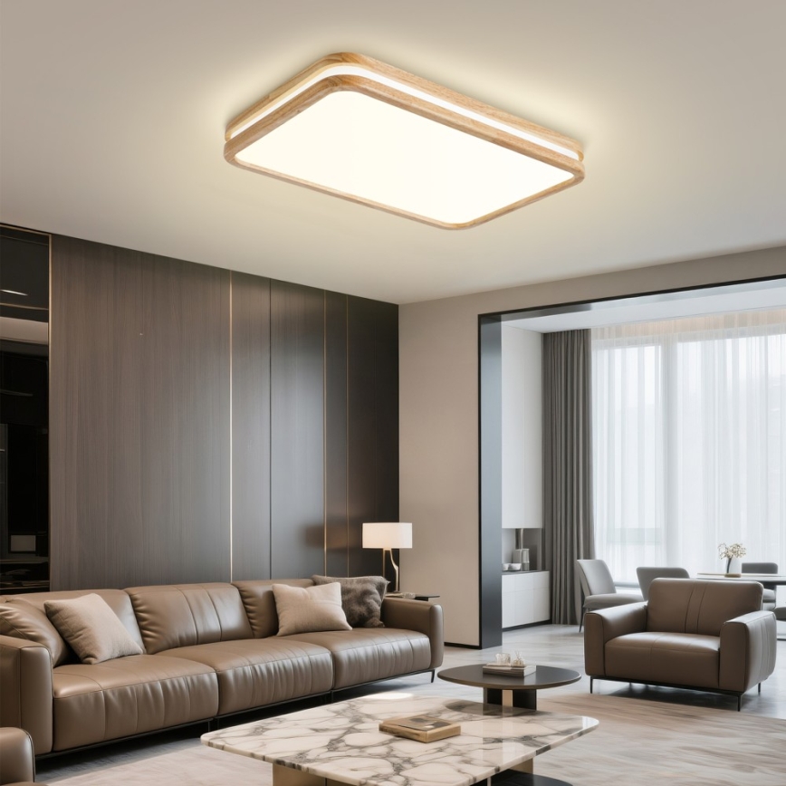 BRILAGI - Dimbart LED-takarmatur MOLINA SQUARE LED/54W/230V 3000-6000K ek 60x40 cm + fjärrkontroll