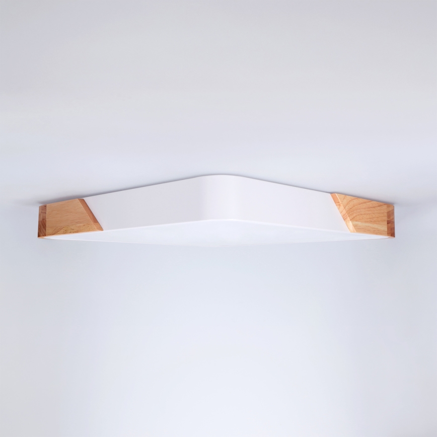 Brilagi - Dimbart LED-takarmatur PILANA LED/48W/230V 3000-6500K ek/vit 42x42 cm + fjärrkontroll