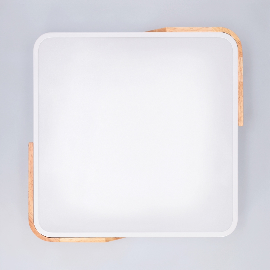 Brilagi - Dimbart LED-takarmatur PILANA LED/48W/230V 3000-6500K ek/vit 42x42 cm + fjärrkontroll