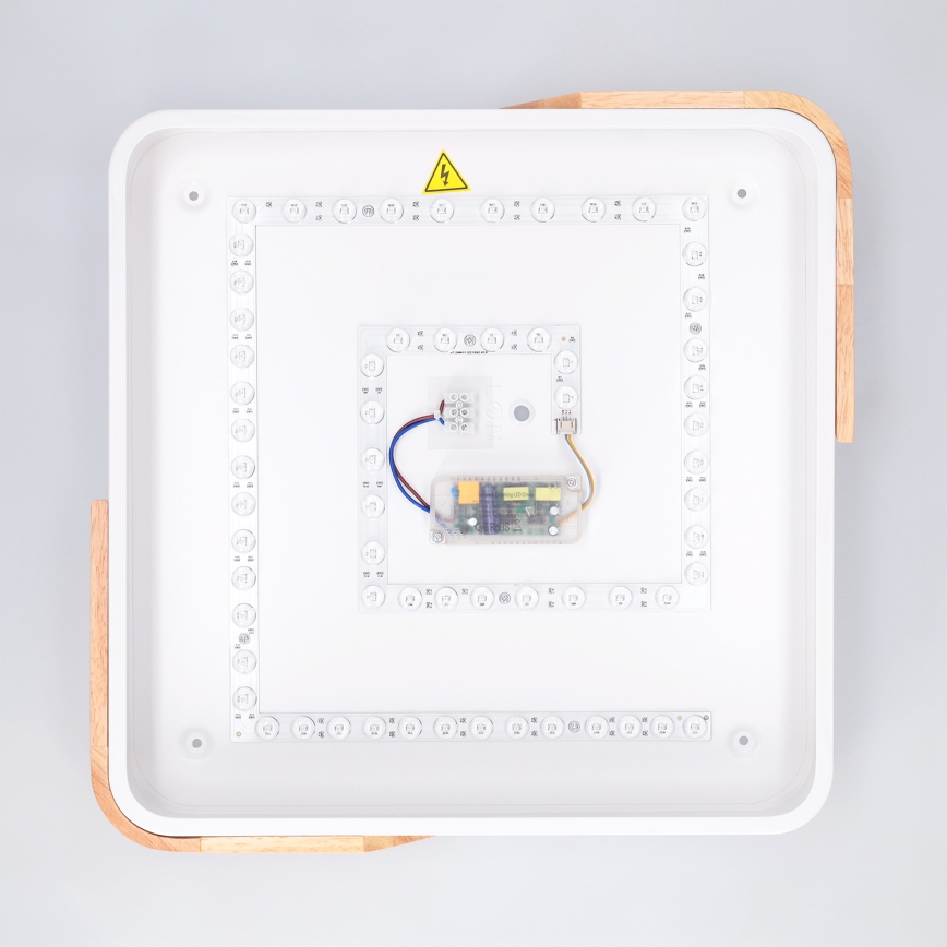 Brilagi - Dimbart LED-takarmatur PILANA LED/48W/230V 3000-6500K ek/vit 42x42 cm + fjärrkontroll