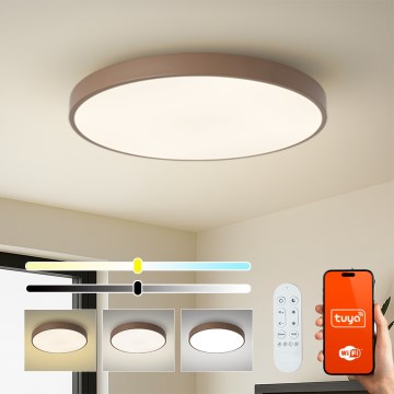Brilagi - Dimmbar LED-armatur POOL SMART LED/100W/230V Ø 80 cm 3000-6000K Wi-Fi Tuya + fjärrkontroll brun