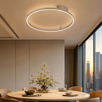 Brilagi - LED-dimbar taklampa PORTOFINO LED/60W/230V 3000-6000K Ø 80 cm beige + fjärrkontroll