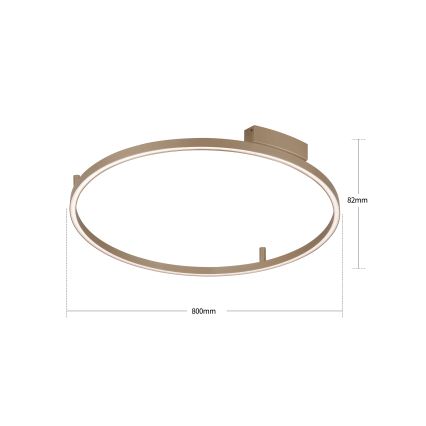 Brilagi - LED-dimbar taklampa PORTOFINO LED/60W/230V 3000-6000K Ø 80 cm beige + fjärrkontroll
