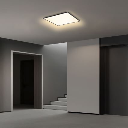 Brilagi - Dimbar LED-takarmatur SLIMFRAME LED/36W/230V 45x45 cm 3000-6000K svart + fjärrkontroll