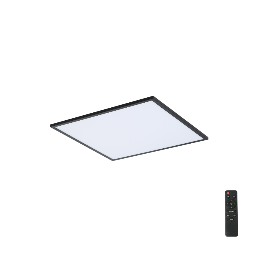 Brilagi - Dimbar LED-takarmatur SLIMFRAME LED/36W/230V 45x45 cm 3000-6000K svart + fjärrkontroll