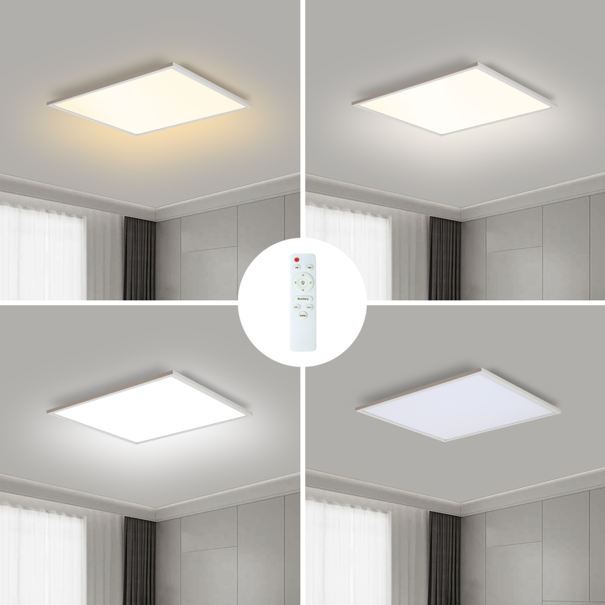Brilagi - LED dimbar taklampa SLIMFRAME LED/36W/230V 45x45 cm 3000-6000K vit + fjärrkontroll