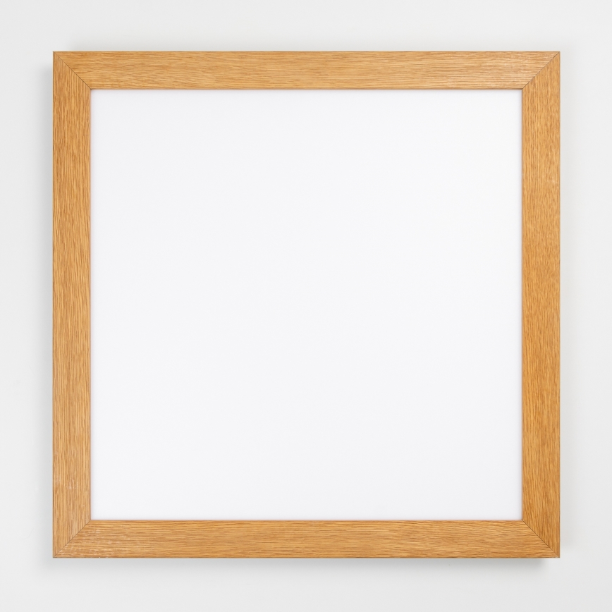 Brilagi - Dimbart LED-takarmatur SLIMFRAME WOOD LED/58W/230V 64x64 cm 3000-6000K brun + fjärrkontroll