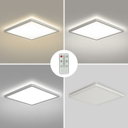 Brilagi - ULTRA SLIM dimbar LED-takarmatur 18W/230V 2700-6500K 30x30 cm vit + fjärrkontroll