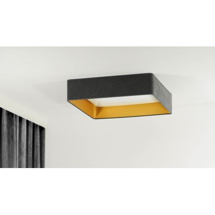 Brilagi - Dimmbar LED-taklampa VELVET SQUARE LED/24W/230V 43x43 cm 3000/4000/6500K + fjärrkontroll, grå