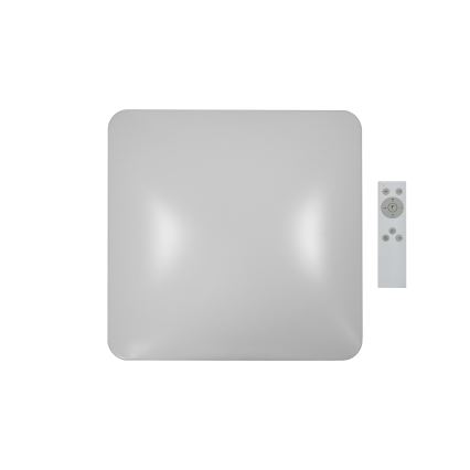 Brilagi - Dimmbar LED-taklampa VELVET SQUARE LED/24W/230V 43x43 cm 3000/4000/6500K + fjärrkontroll, grå