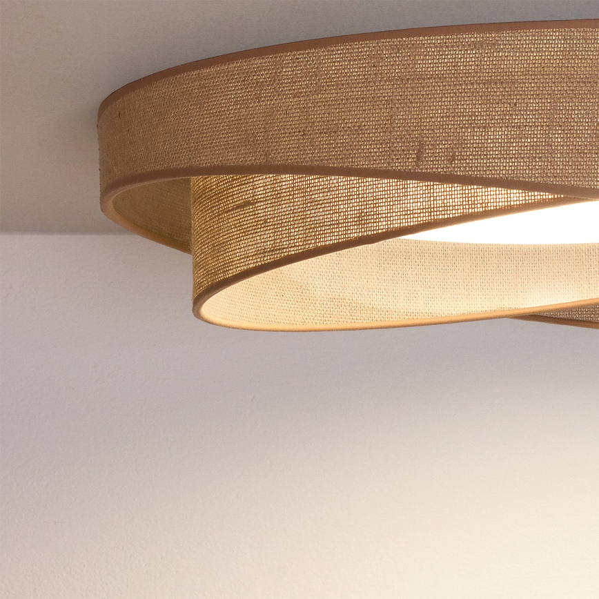 BRILAGI - Dimmbar takarmatur VELVET TWIST LED/36W/230V 3000-6000K Ø 65 cm Wi-Fi Tuya Beacon beige + fjärrkontroll