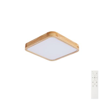 BRILAGI - Dimbart LED-takarmatur WOODLINE SQUARE LED/48W/230V 3000-6000K ek 40x40 cm + fjärrkontroll
