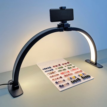 Brilagi - Dimmbar LED bågformad bordslampa RADIO LED/25W/24/230V 3000/4000/6500K svart