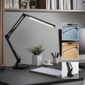 BRILAGI - Dimmbar LED-bordslampa 2-i-1 USB VARIO LED/14W/5V 3000-6000K svart