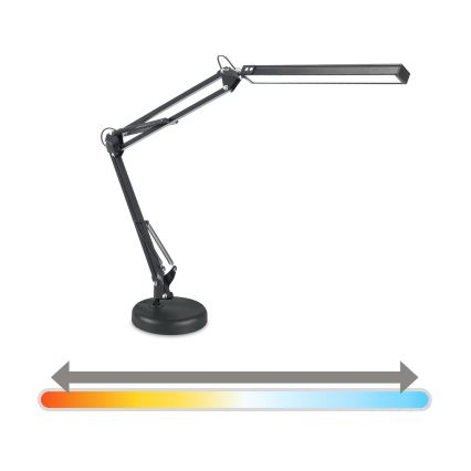 BRILAGI - Dimmbar LED-bordslampa 2-i-1 USB VARIO LED/14W/5V 3000-6000K svart