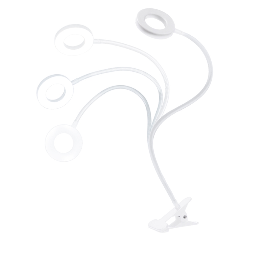 Brilagi - Dimmbar LED-lampa med klämma ORBELA LED/8W/5V 3000/4000/5000K vit