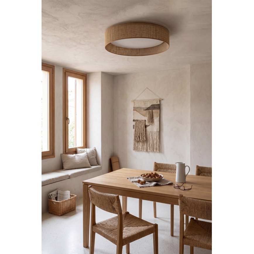 BRILAGI - Dimmbar LED-taklampa VELVET SMARTIX LED/24W/230V 3000-6000K Ø 45 cm beige Wi-Fi Tuya Beacon + fjärrkontroll