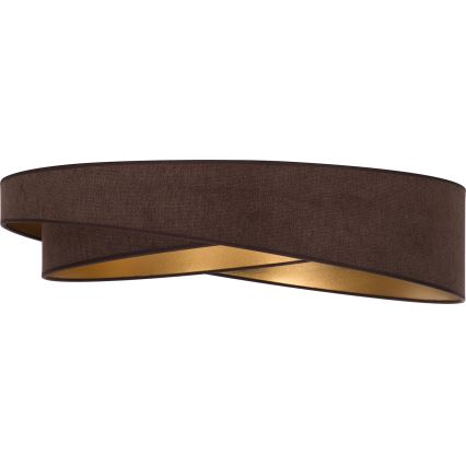 BRILAGI - Dimbart LED-taklampa VELVET TWIST LED/36W/230V 3000-6000K pr. 65 cm Wi-Fi Tuya Beacon brun/guld + fjärrkontroll