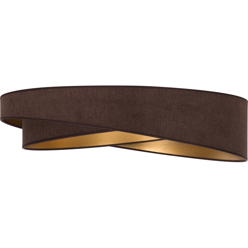 BRILAGI - Dimbart LED-taklampa VELVET TWIST LED/36W/230V 3000-6000K pr. 65 cm Wi-Fi Tuya Beacon brun/guld + fjärrkontroll
