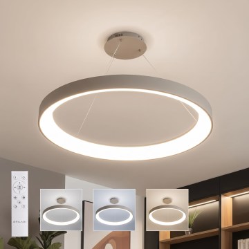 BRILAGI - dimmbar LED-ljuskrona på kabel FALCON II LED/108W/230V 3000-6500K Ø 80 cm beige + fjärrkontroll