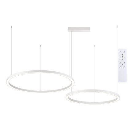 Brilagi - LED-dimbar pendellampa på vajer PORTOFINO LED/98W/230V 3000-6000K vit + fjärrkontroll