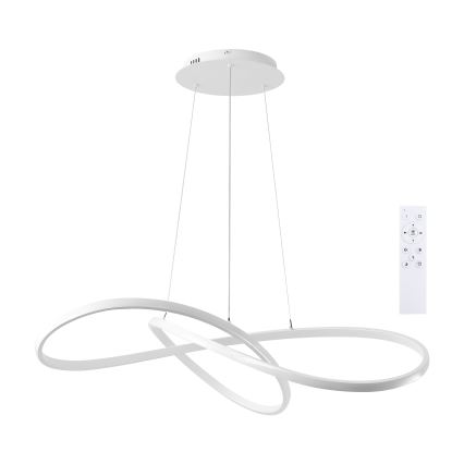BRILAGI - INFINITY LED dimbar taklampa på vajer LED/80W/230V 3000-6000K 80x80 cm vit + fjärrkontroll