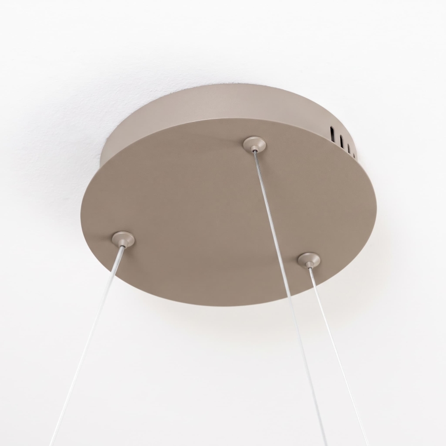 BRILAGI - Dimmbar LED-pendellampa på kabel FALCON SLIM LED/42W/230V 3000-6500K Ø 50 cm beige + fjärrkontroll