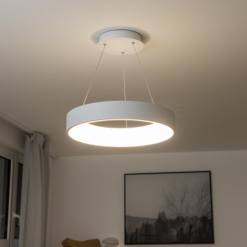 Brilagi - Dimmbar LED-pendellampa med vajer FALCON LED/40W/230V 3000-6500K Ø 45 cm vit + fjärrkontroll