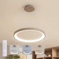 BRILAGI - Dimmbar LED-pendellampa på kabel FALCON SLIM LED/42W/230V 3000-6500K Ø 50 cm beige + fjärrkontroll