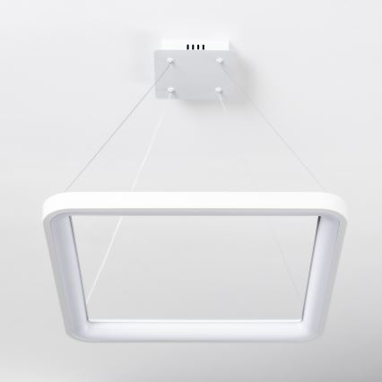 Brilagi - Dimbar LED-pendellampa med vajerupphängning FALCON SLIM LED/50W/230V 3000-6500K 50x50 cm vit + fjärrkontroll