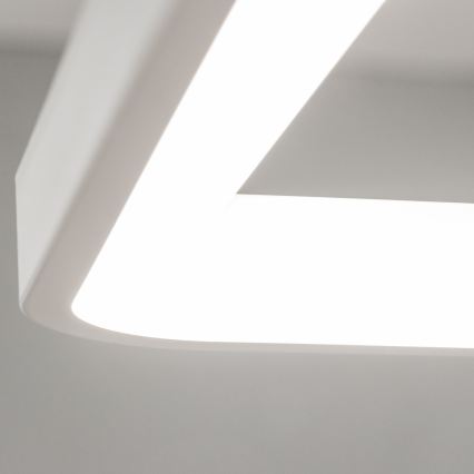 Brilagi - Dimbar LED-pendellampa med vajerupphängning FALCON SLIM LED/50W/230V 3000-6500K 50x50 cm vit + fjärrkontroll