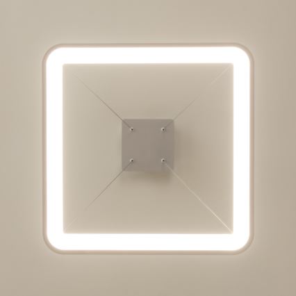 Brilagi - Dimbar LED-pendellampa med vajerupphängning FALCON SLIM LED/50W/230V 3000-6500K 50x50 cm vit + fjärrkontroll