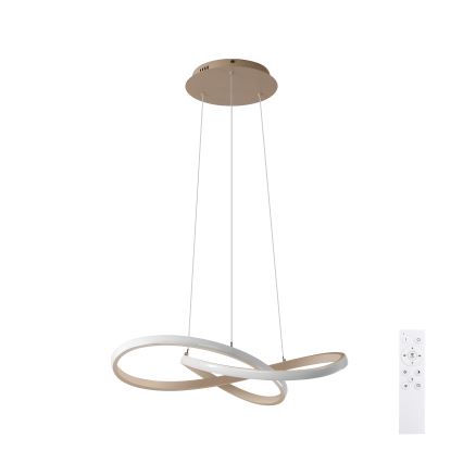 Brilagi - Dimbar LED-ljuskrona på vajer INFINITY LED/55W/230V 3000-6000K 50x50 cm beige + fjärrkontroll