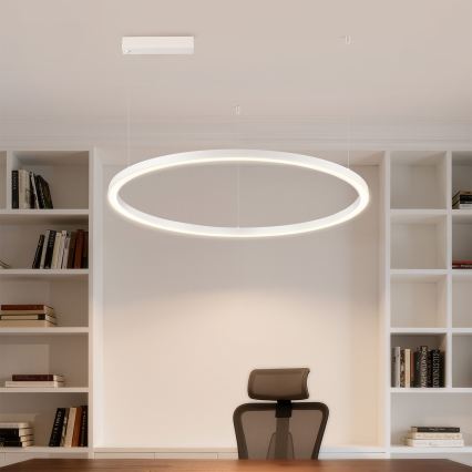 Brilagi - LED dimbar pendellampa på kabel PORTOFINO LED/60W/230V 3000-6000K Ø 80 cm vit + fjärrkontroll
