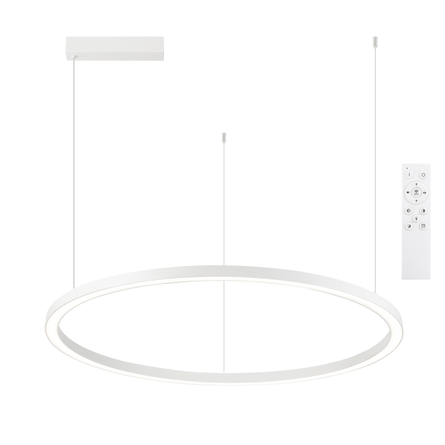 Brilagi - LED dimbar pendellampa på kabel PORTOFINO LED/60W/230V 3000-6000K Ø 80 cm vit + fjärrkontroll