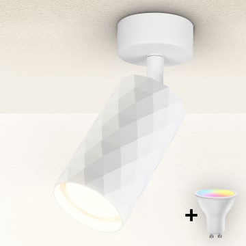 Brilagi - Dimmbar LED RGBW-spotarmatur SELE DIAMANT 1xGU10/4,8W/230V 3000K vit + fjärrkontroll