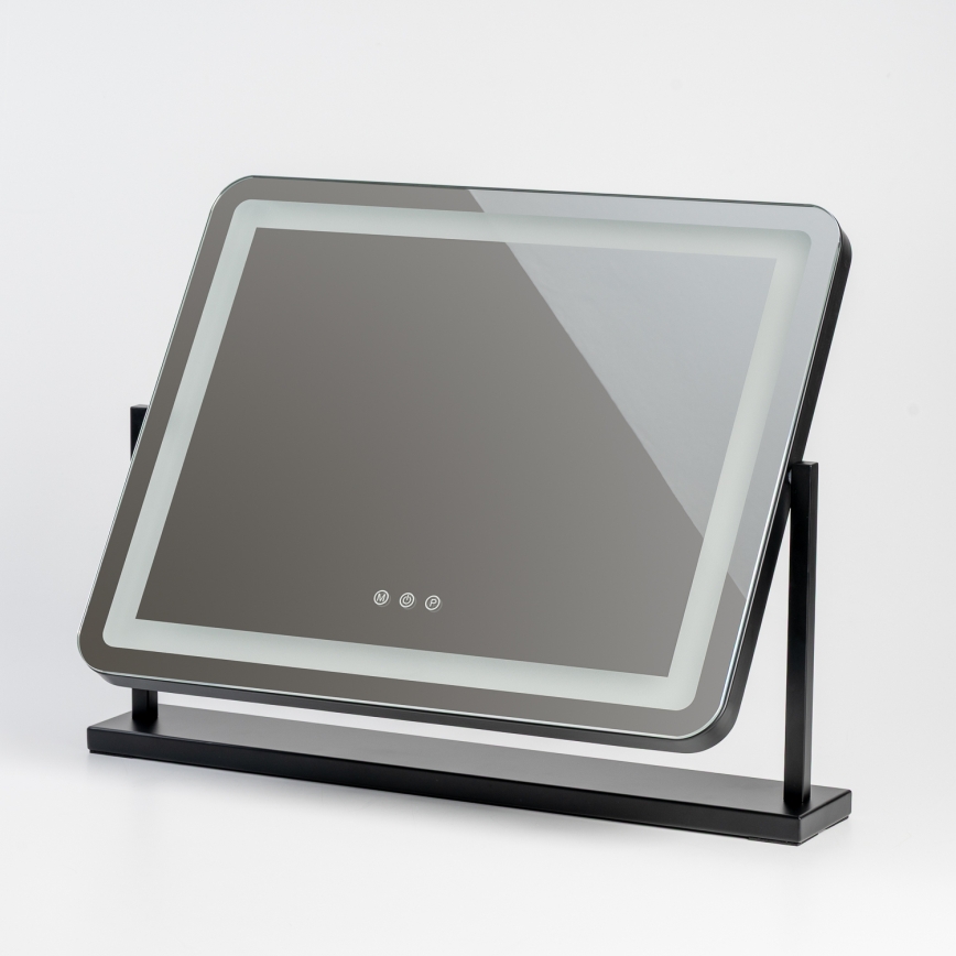 BRILAGI - Dimmbar LED-sminkspegel CALIFORNIA LED/25W/230V 3000/4000/6500K 55x44 cm svart