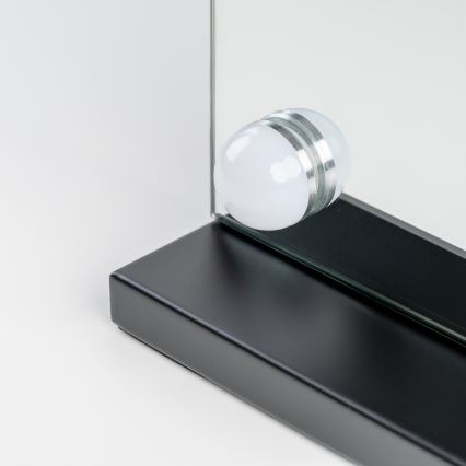 BRILAGI - Dimbart LED-sminkspegel HOLLYWOOD LED/15W/230V CCT + 2x USB 55x77 cm svart