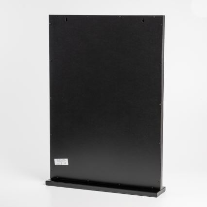 BRILAGI - Dimbart LED-sminkspegel HOLLYWOOD LED/15W/230V CCT + 2x USB 55x77 cm svart