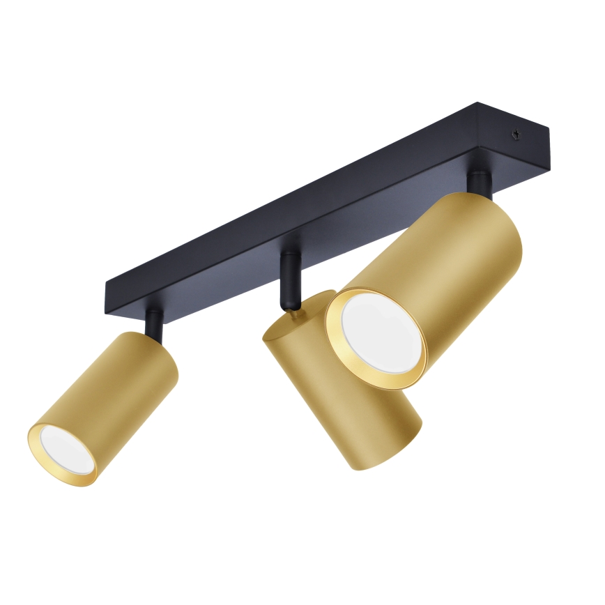 Brilagi - LED RGBW dimbar infälld spotlight SELE GOLDEN 3xGU10/4,8W/230V 3000K svart/guld + fjärrkontroll