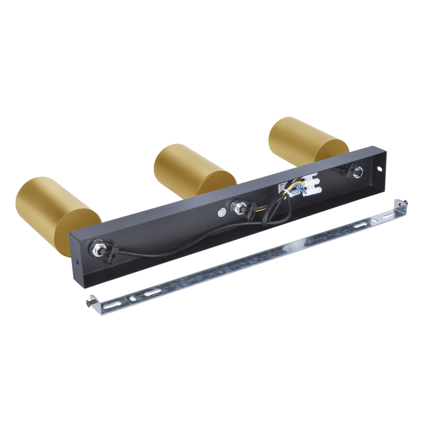 Brilagi - LED RGBW dimbar infälld spotlight SELE GOLDEN 3xGU10/4,8W/230V 3000K svart/guld + fjärrkontroll